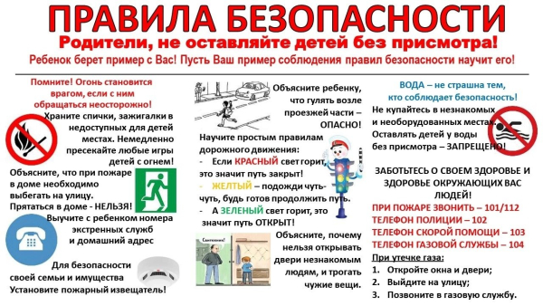Памятка для родителей