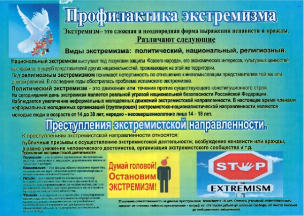 Профилактика экстремизма